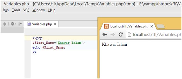 Practice of Variable